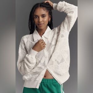 🤍Maeve🤍 White Textured Women's Cardigan